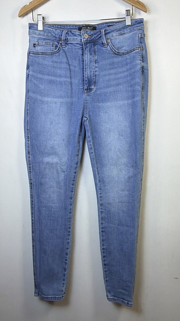 Judy Blue Jeans Womens 11 30 Blue Denim Flat Front Skinny Fit slimming y2k slim